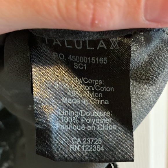 Aritzia Talula Lace T-Shirt Blouse Black Small - Picture 5 of 5